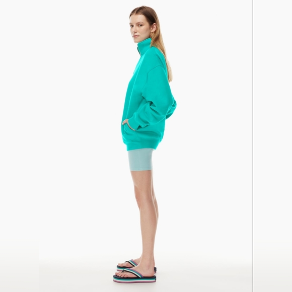 Aritzia TNA Cozy Fleece Mega ¼ Zip Sweatshirt. Size 1 - Picture 2 of 9
